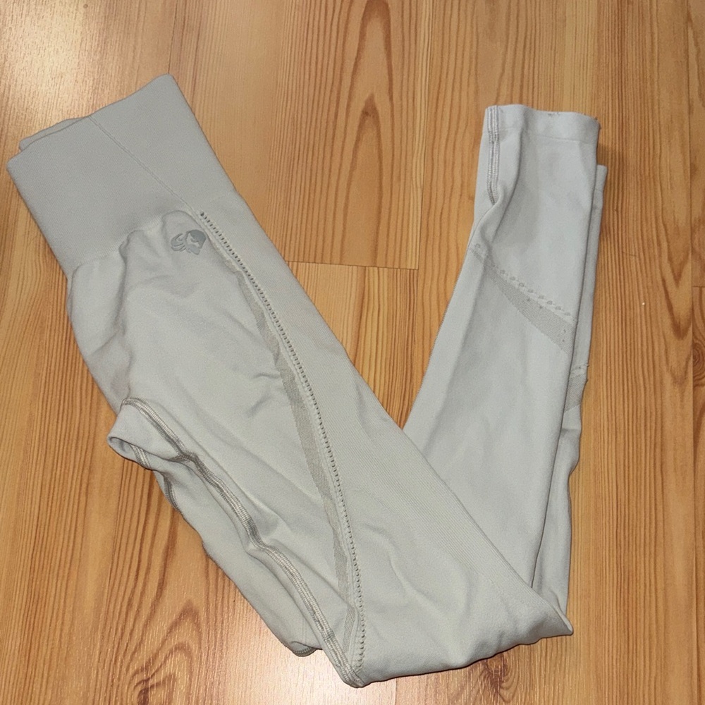 Light Gray women’s best Leggings 7/8, XS
